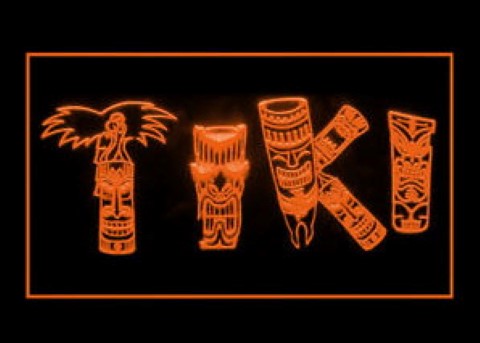 Tiki Fantastic Outdoor Bar LED Neon Sign